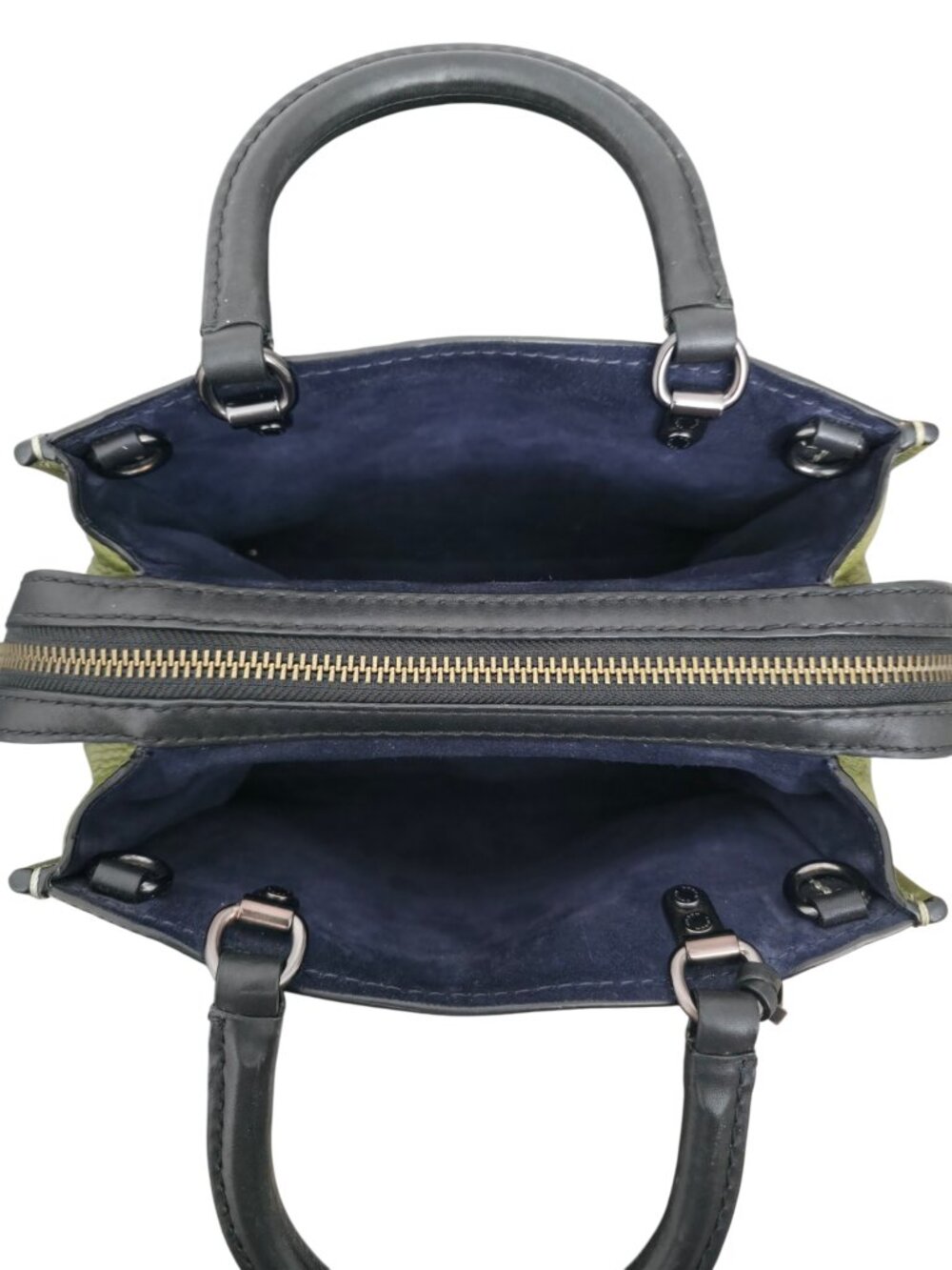 Coach Rogue 25 Bag 1941 Olive Green Pebbled Leather Satchel 54536 - Picture 6 of 11